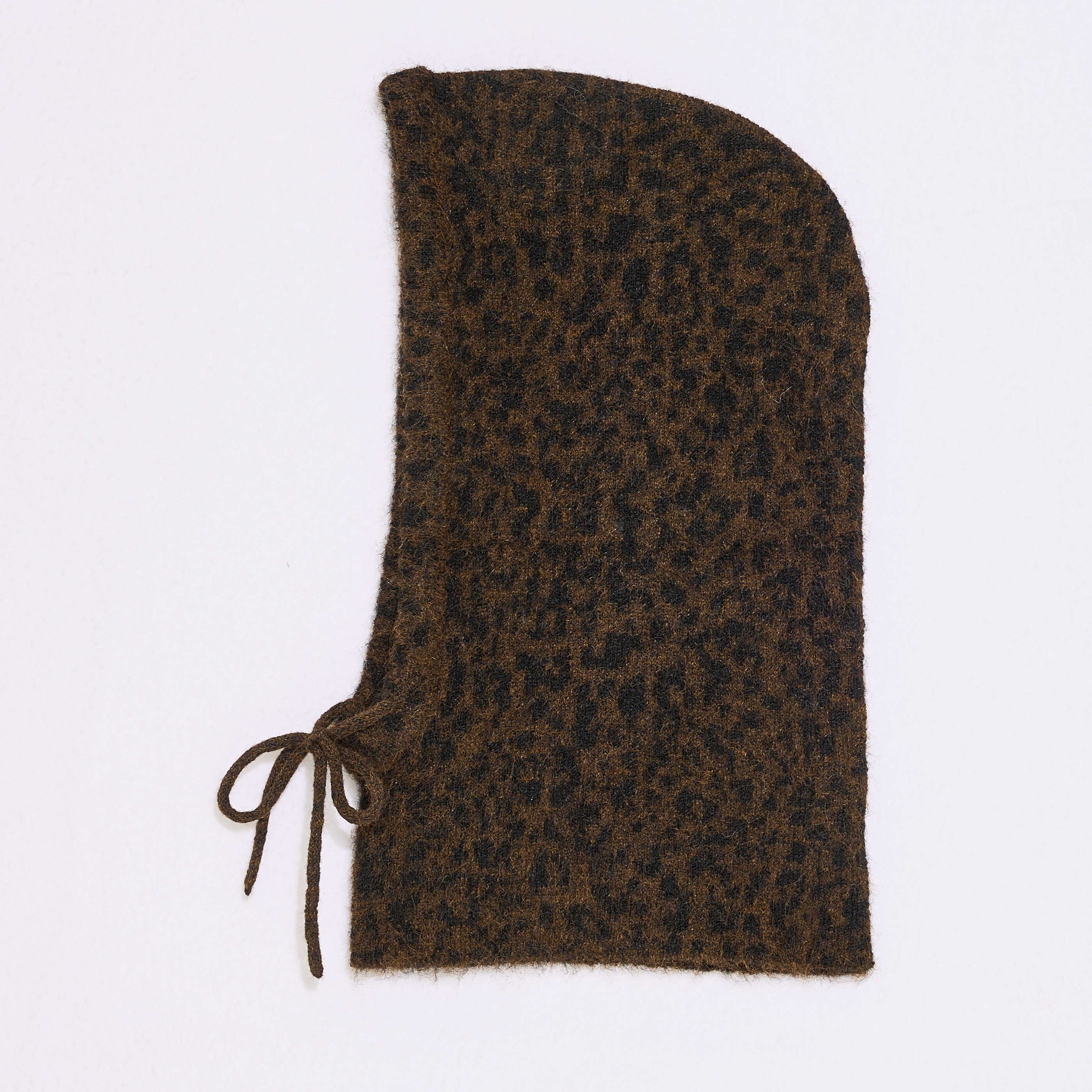 Cagoule &agrave; motif l&eacute;opard femme