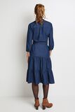 Robe mi longue en denim femme
