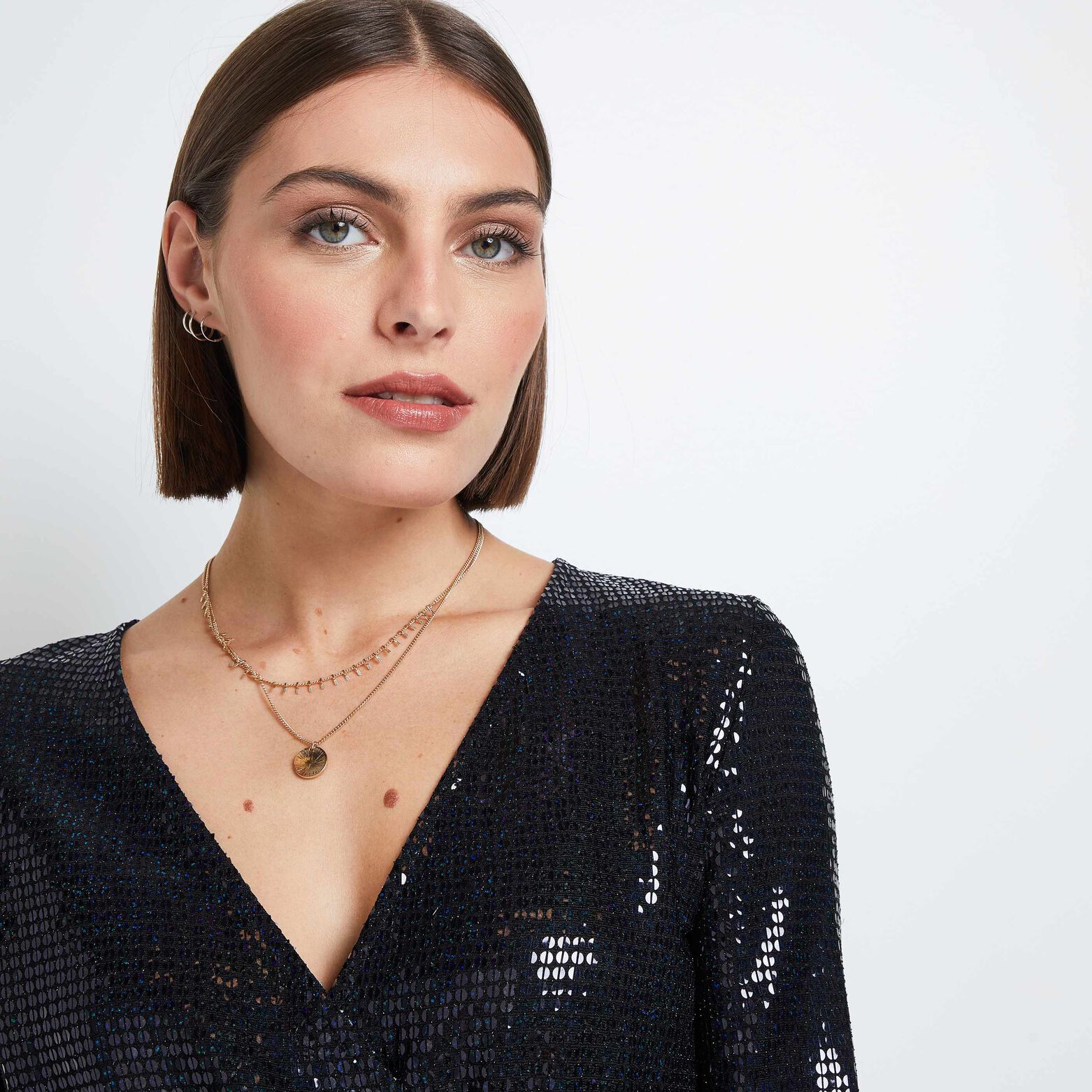 Robe à paillettes femme