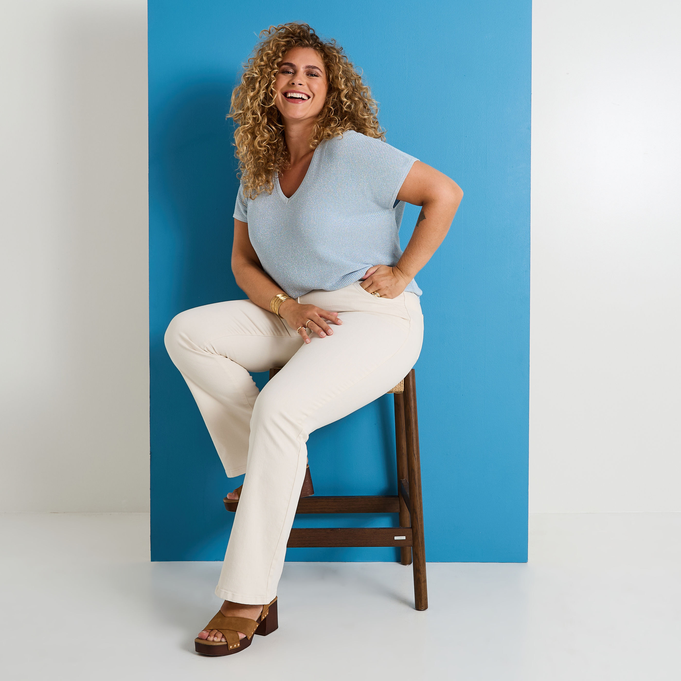 Pull manches courtes femme