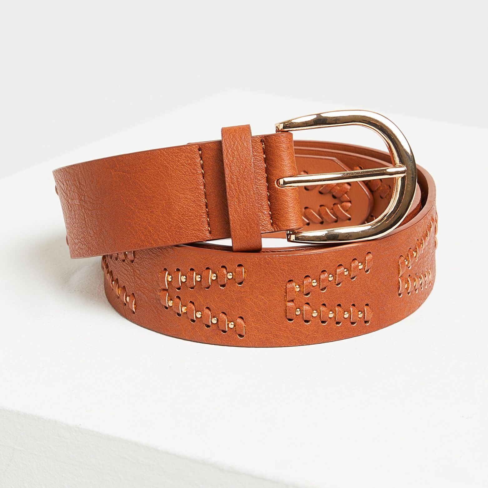 Ceinture fantaisie cloutée femme