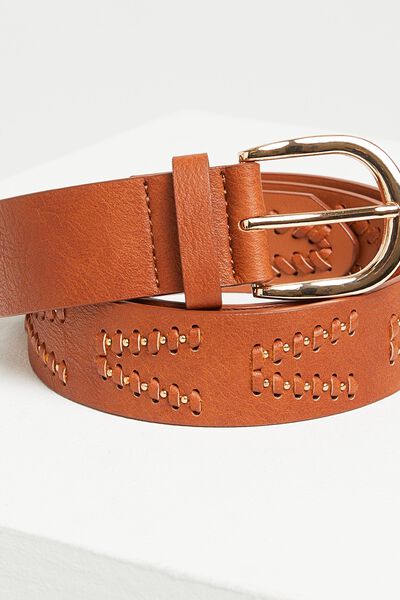 Ceinture fantaisie cloutée femme