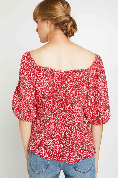 Top à encolure carrée femme