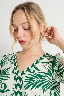 Blouse col V femme