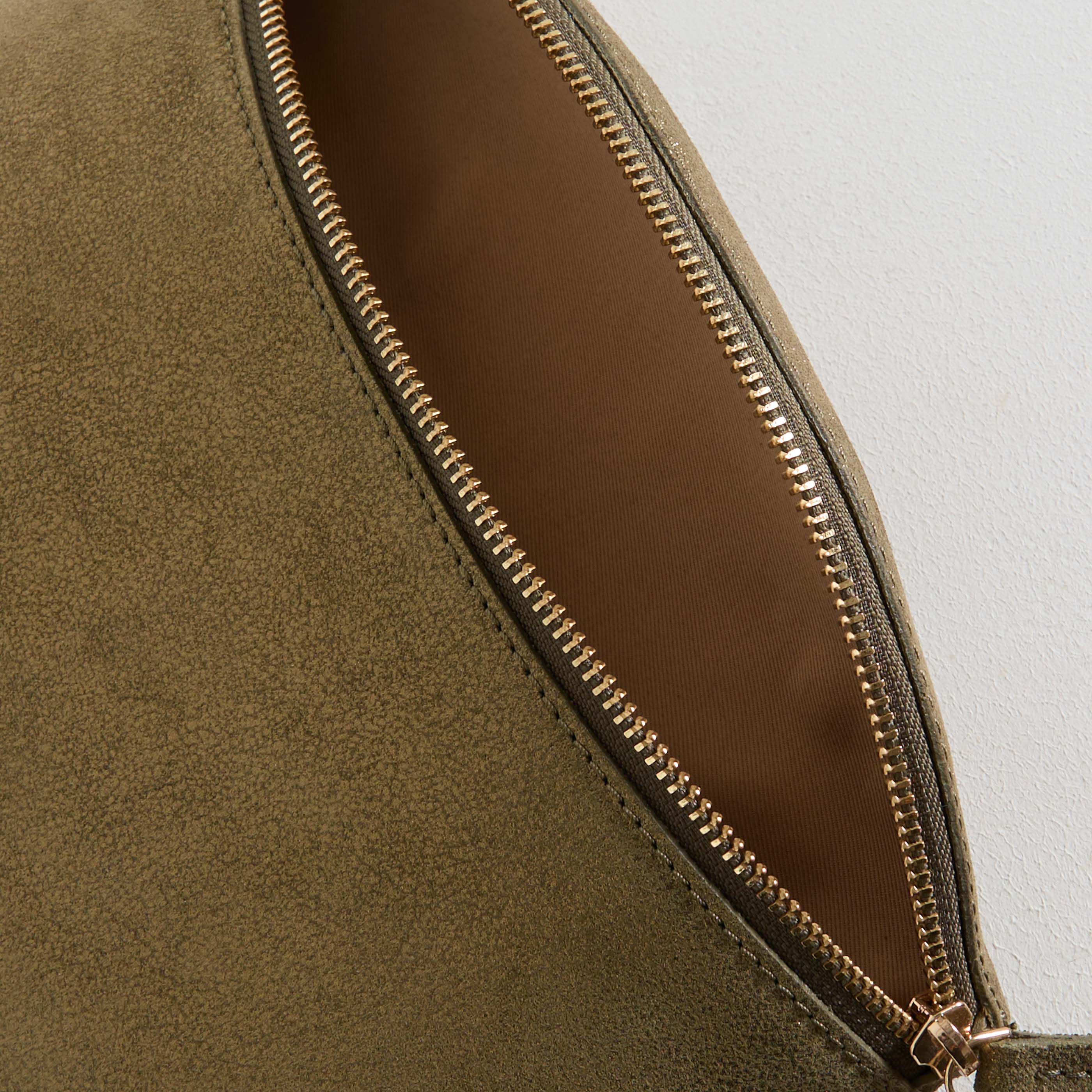 Sac banane cro&ucirc;te de cuir femme