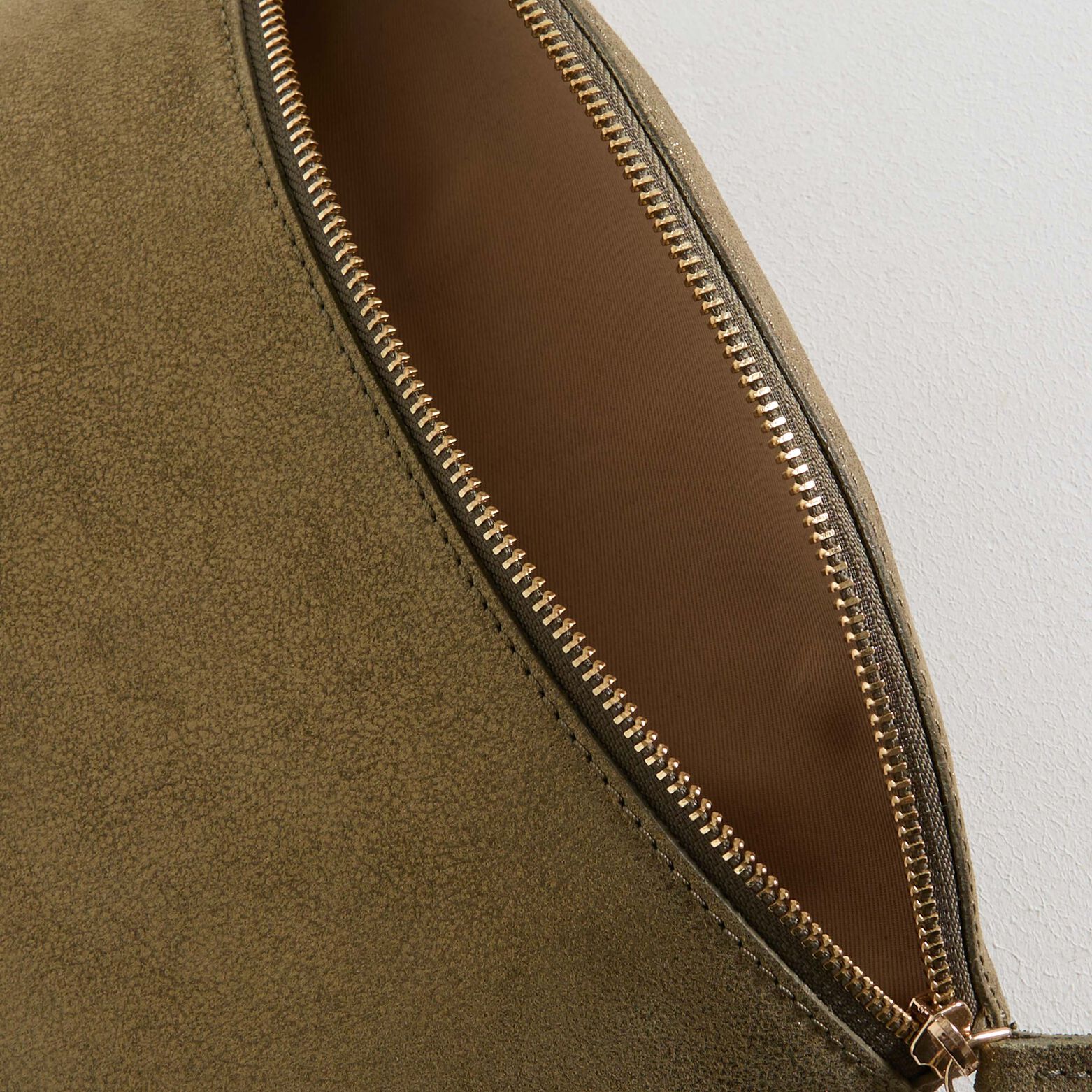 Sac banane croûte de cuir femme
