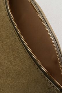 Sac banane croûte de cuir femme