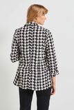 Veste fluide pied de poule femme
