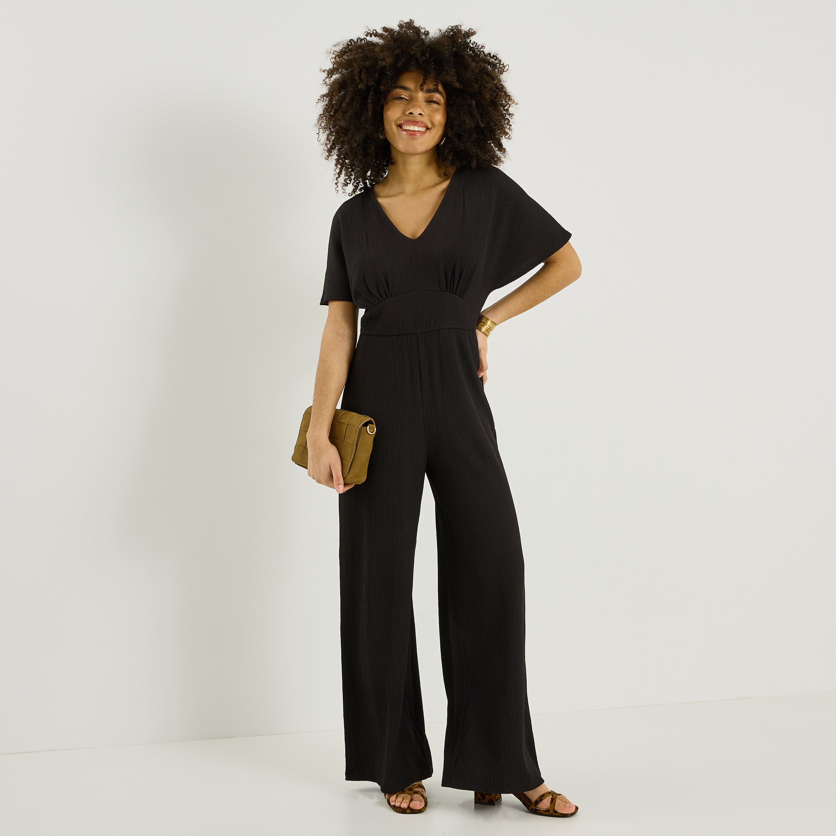 Combinaison longue en maille femme