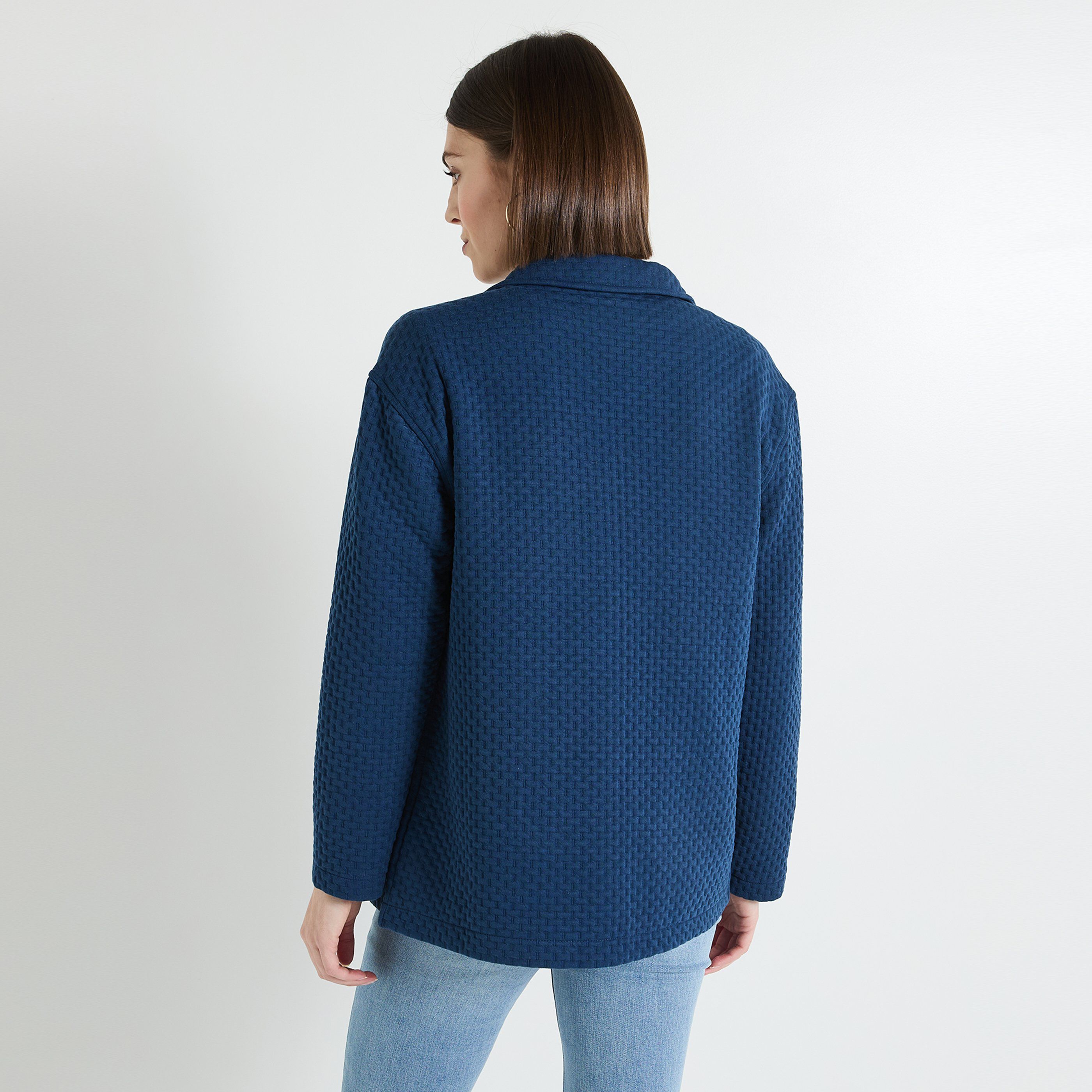 Surchemise matelass&eacute;e en maille femme