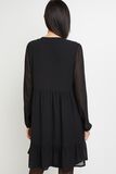 Robe noir avec jeu de transparence