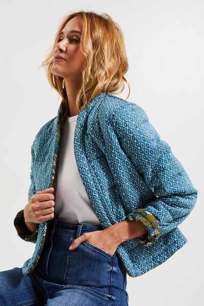 Veste réversible matelassée femme