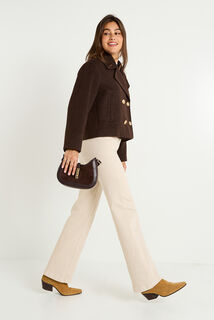 Caban court femme