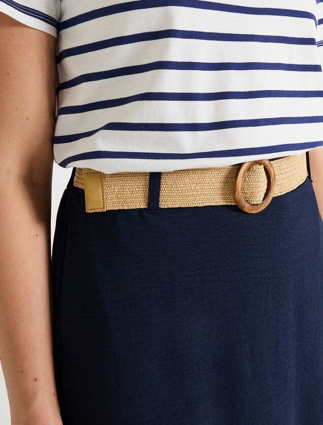 Jupe longue avec ceinture femme