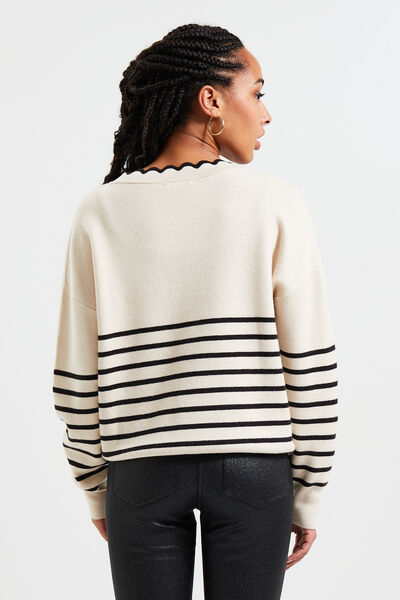 Pull marinière femme
