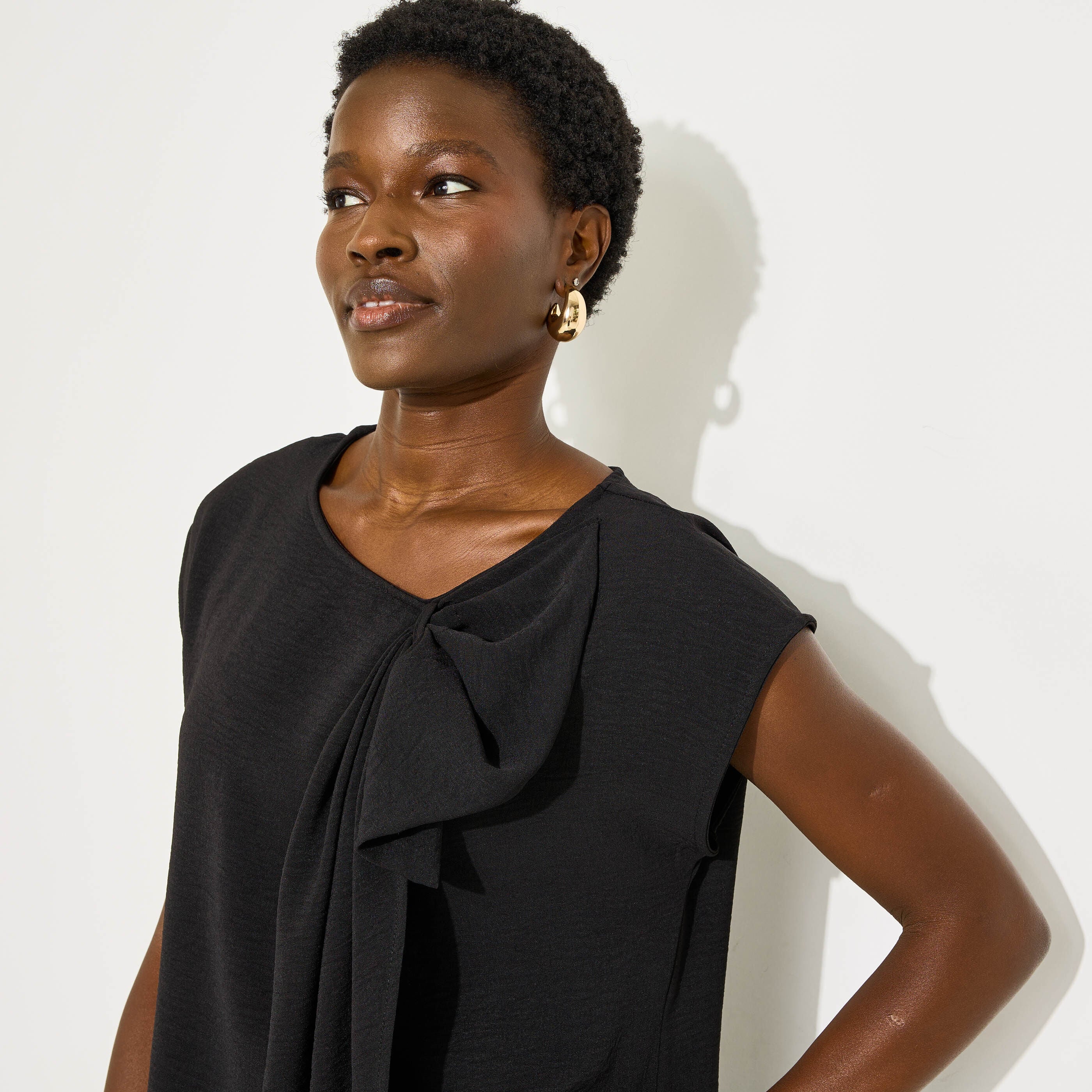 Robe col rond femme