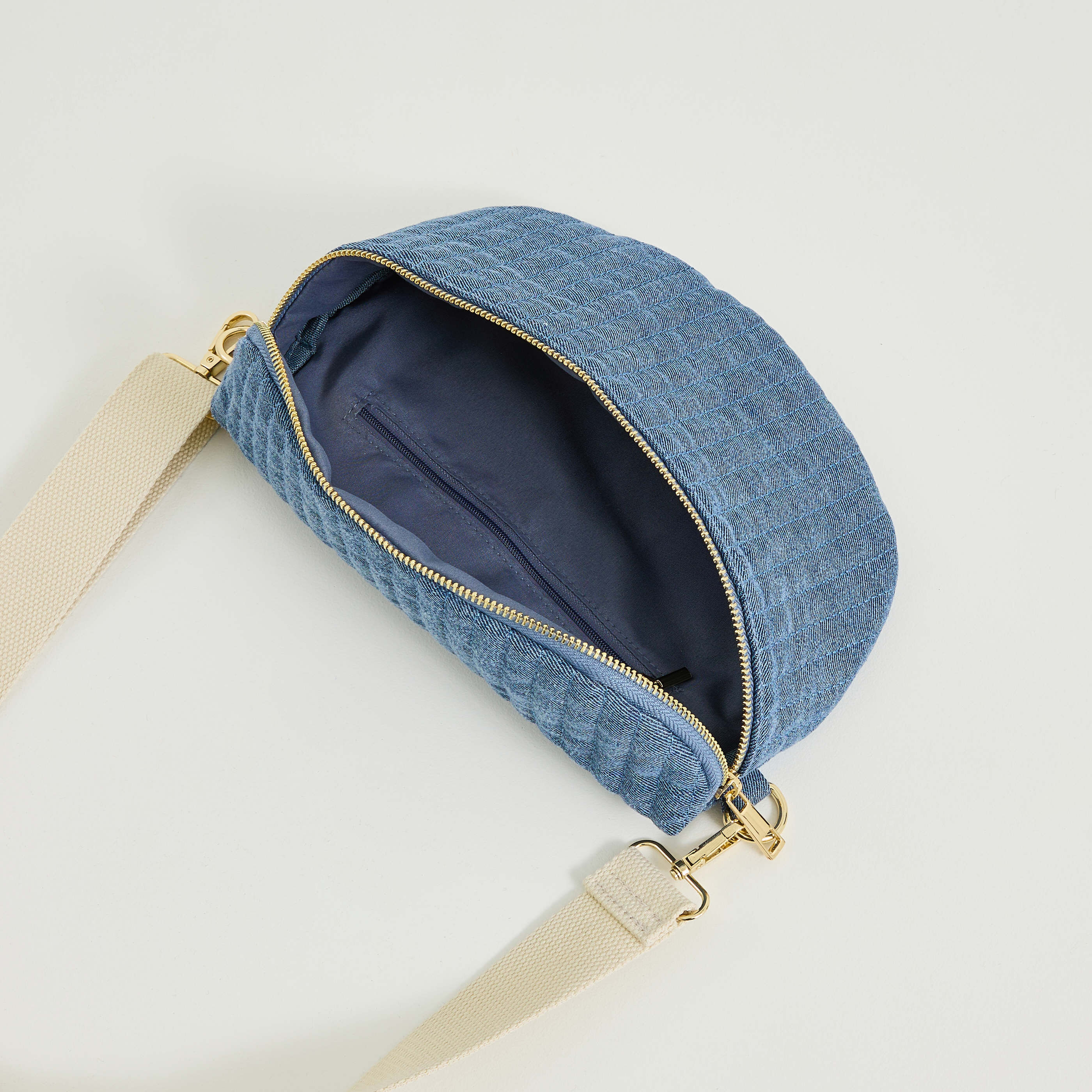 Sac banane en denim femme