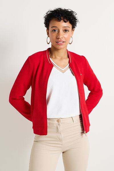 Blouson maille matelassée femme