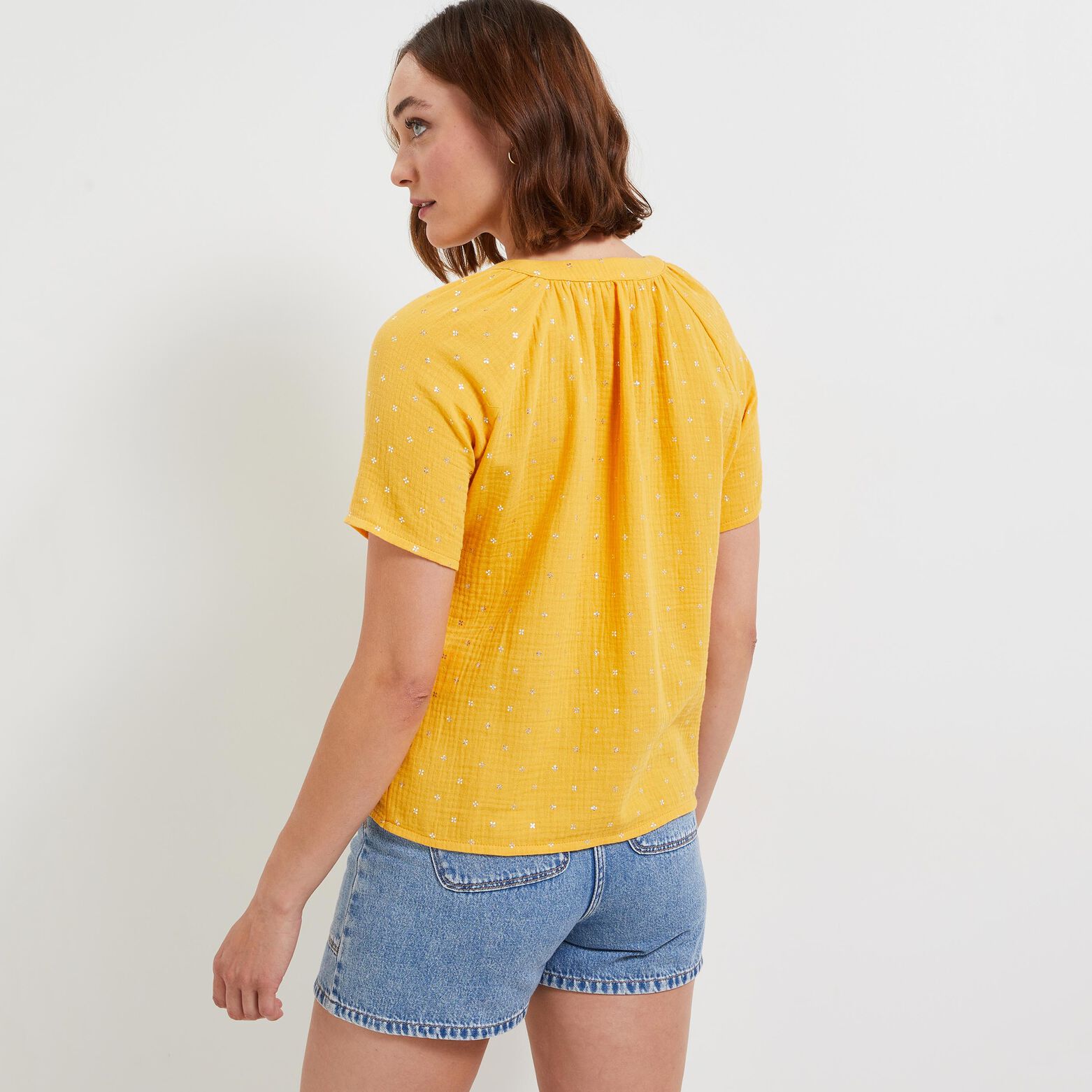 Blouse en gaze de coton 