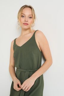 Robe longue col V femme