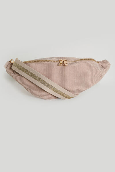Sac banane velours femme