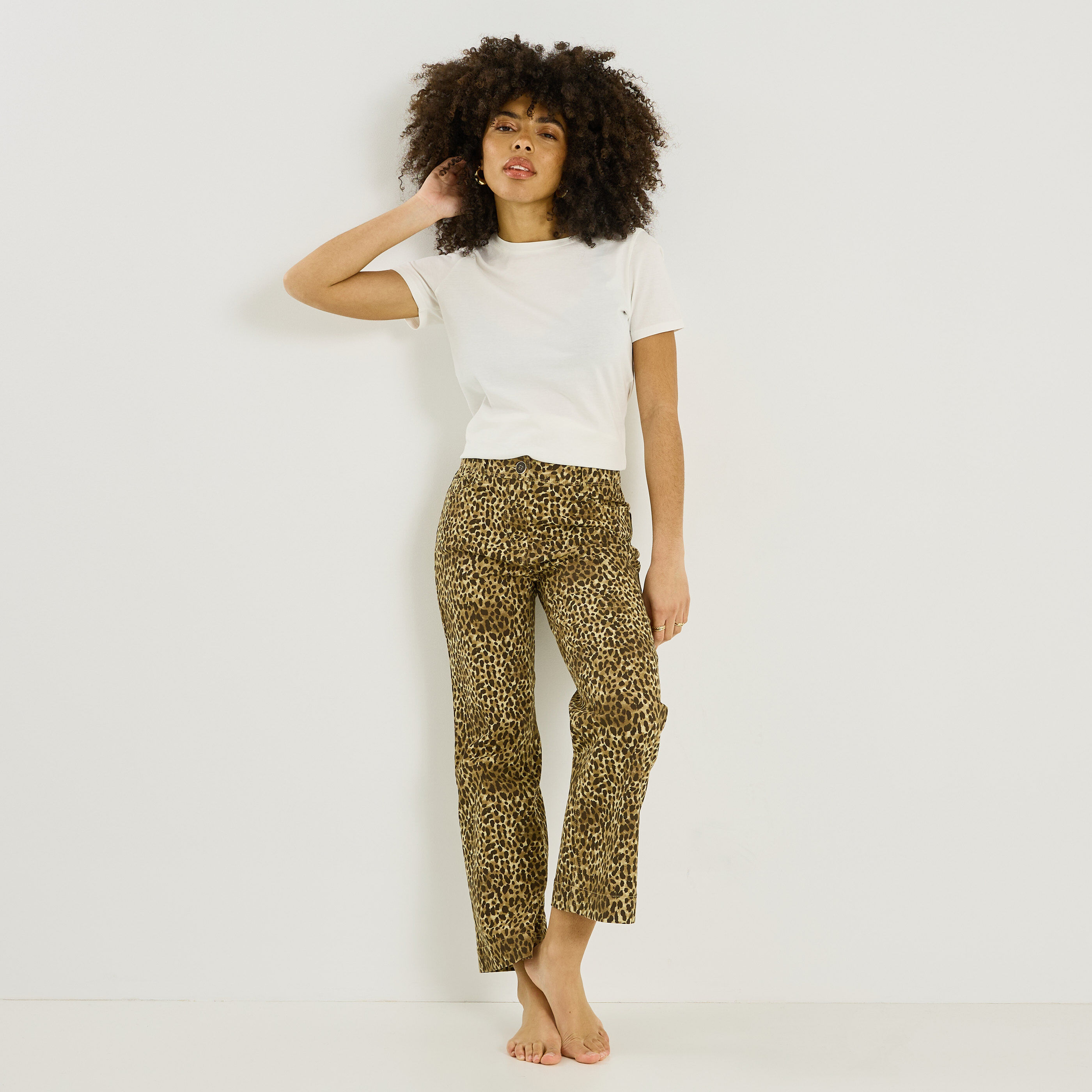 Jean flare raccourci KANSAS RF02 femme