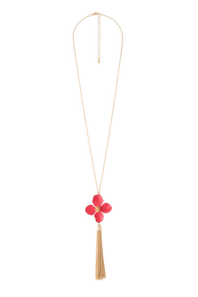 Sautoir pendentif forme fleur
