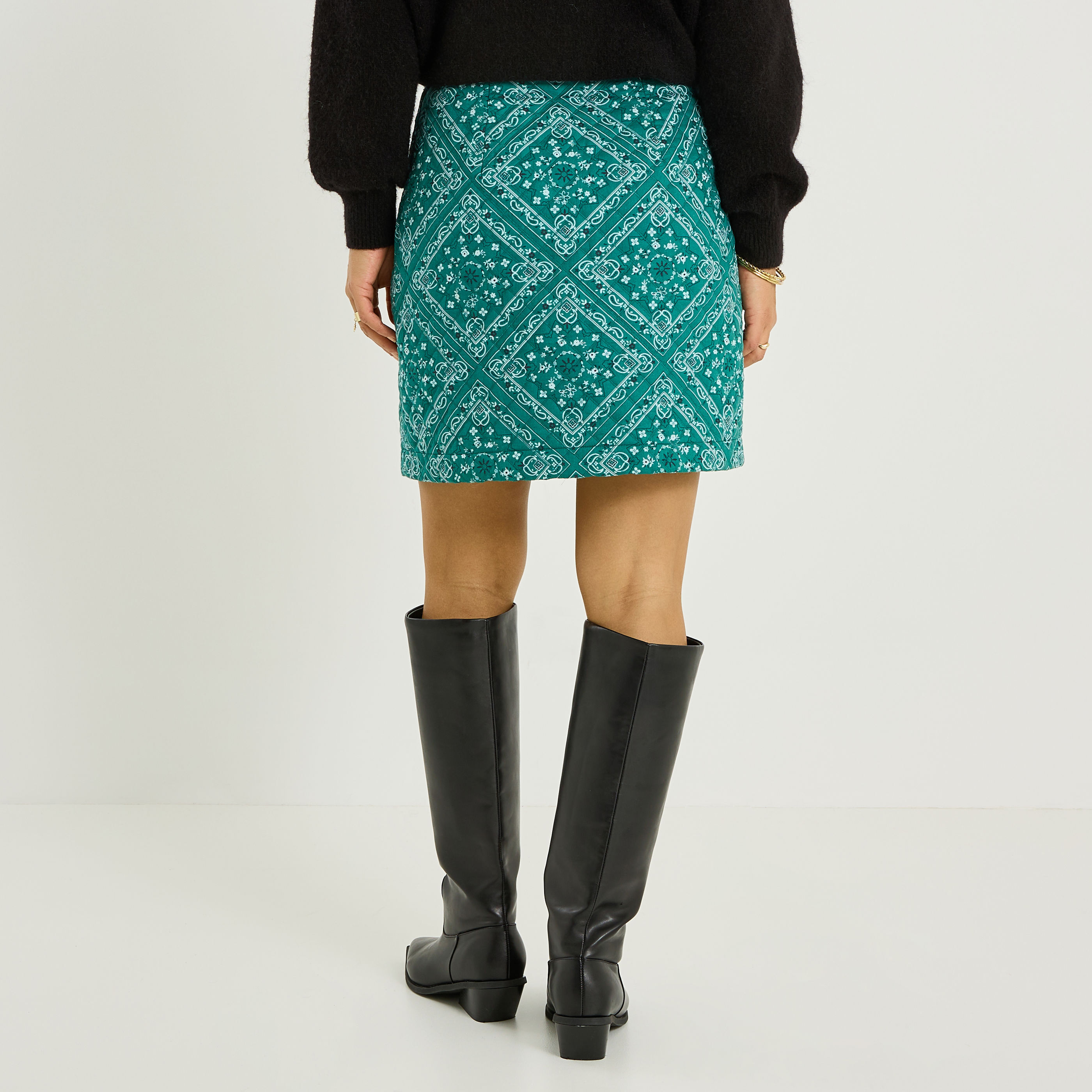 Jupe matelass&eacute;e femme