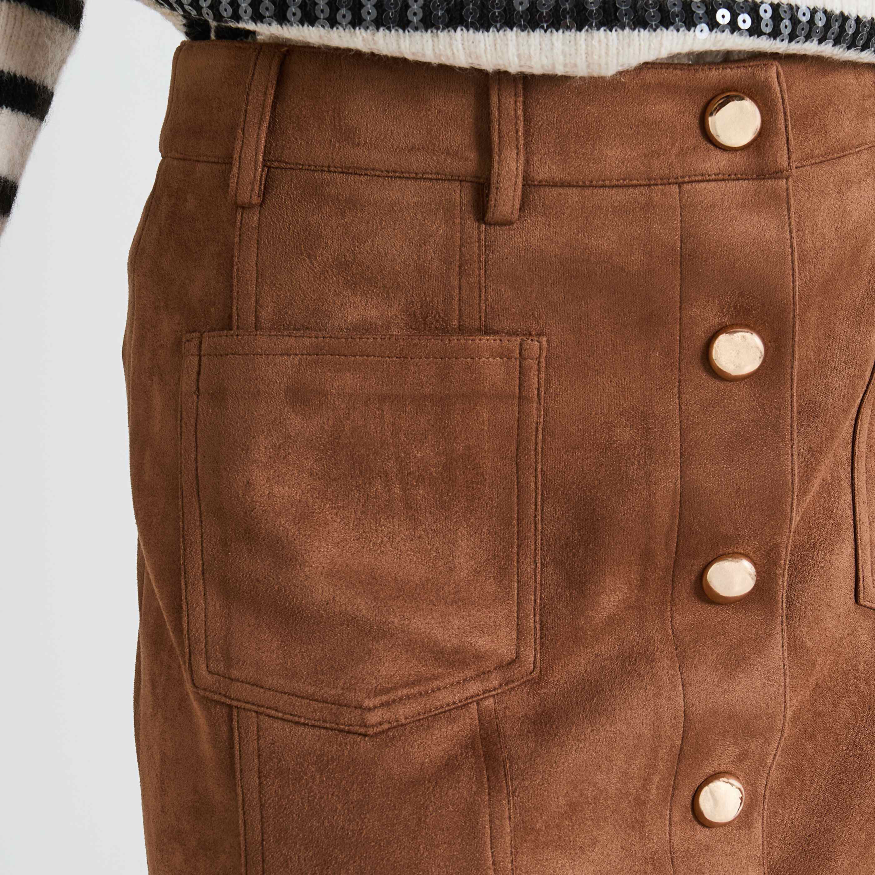 Jupe su&eacute;dine femme