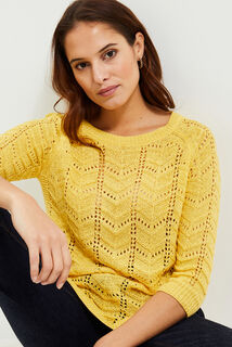 Pull tricot fantaisie femme