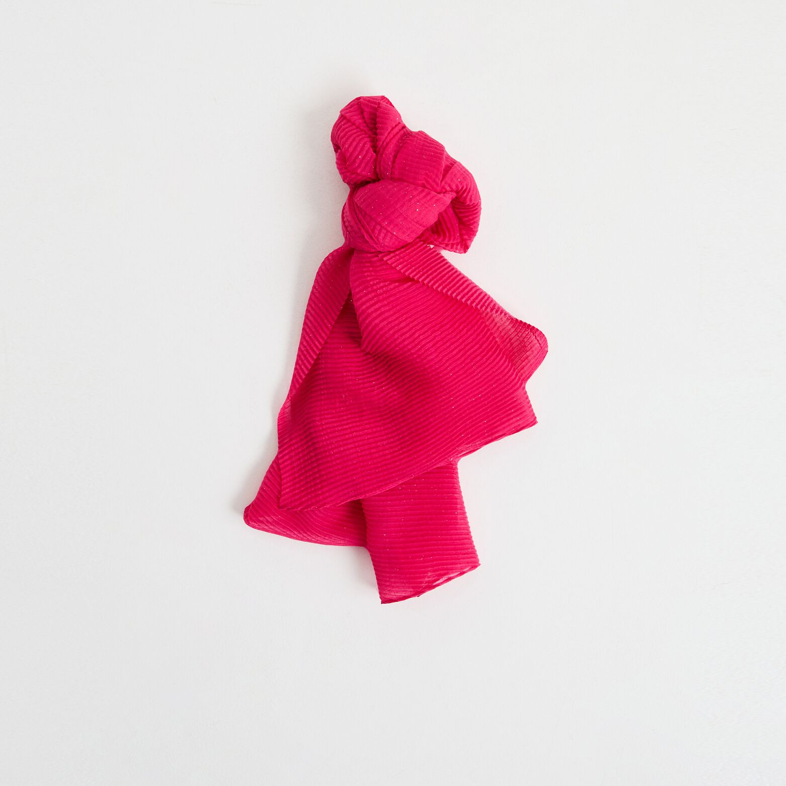 Etole plissée pailletée femme