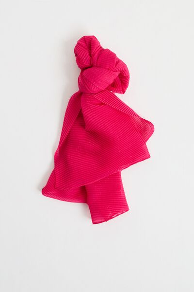 Etole plissée pailletée femme