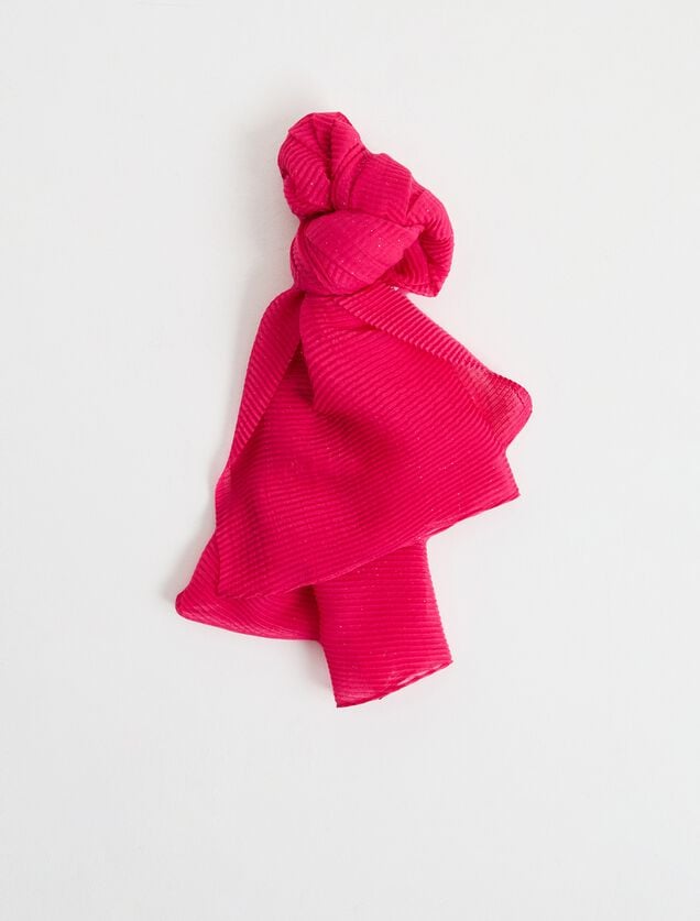Etole plissée pailletée femme