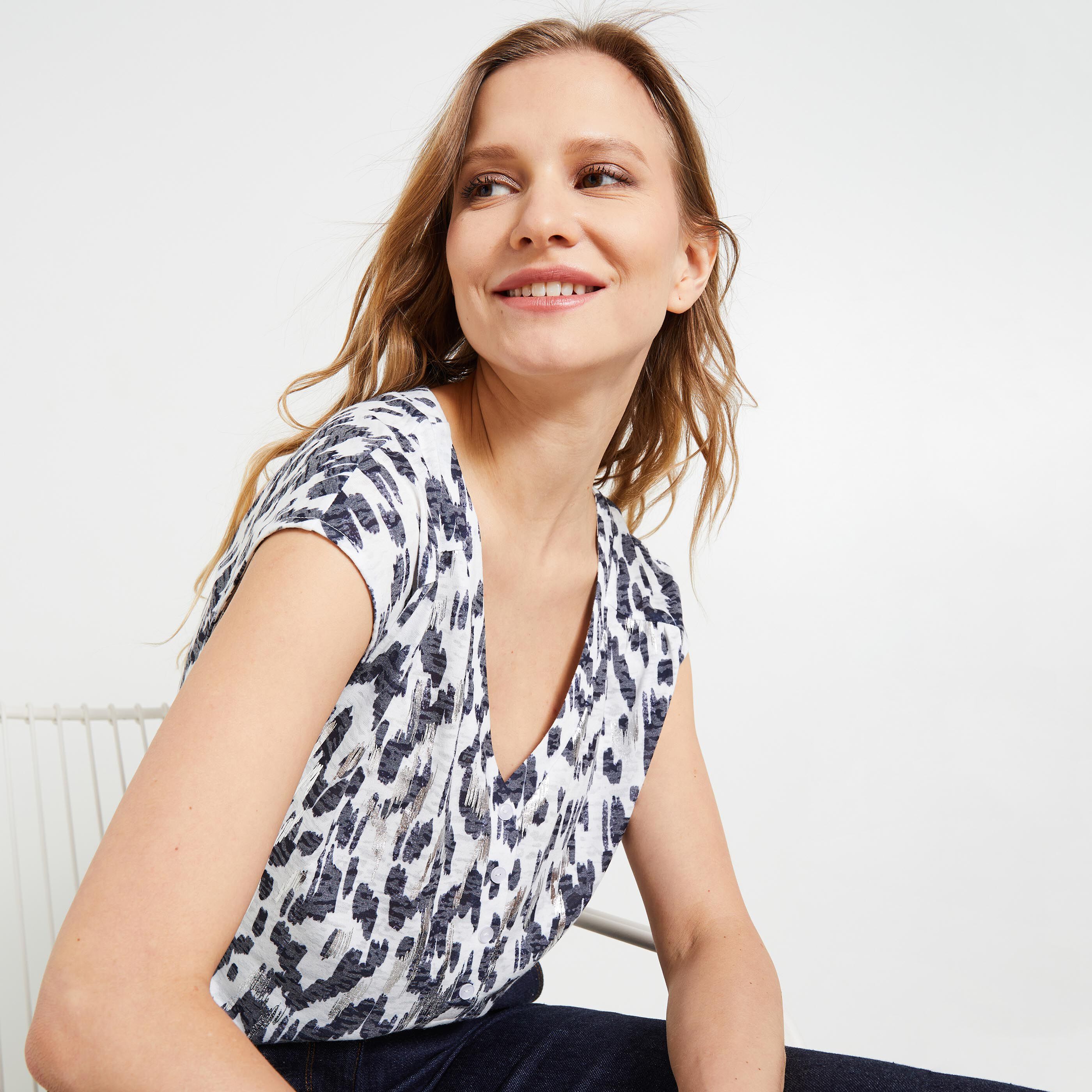 Tshirt imprim&eacute; femme