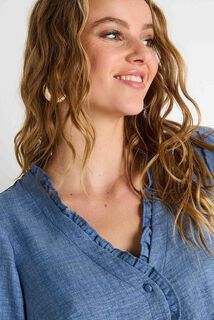 Chemise à volants femme