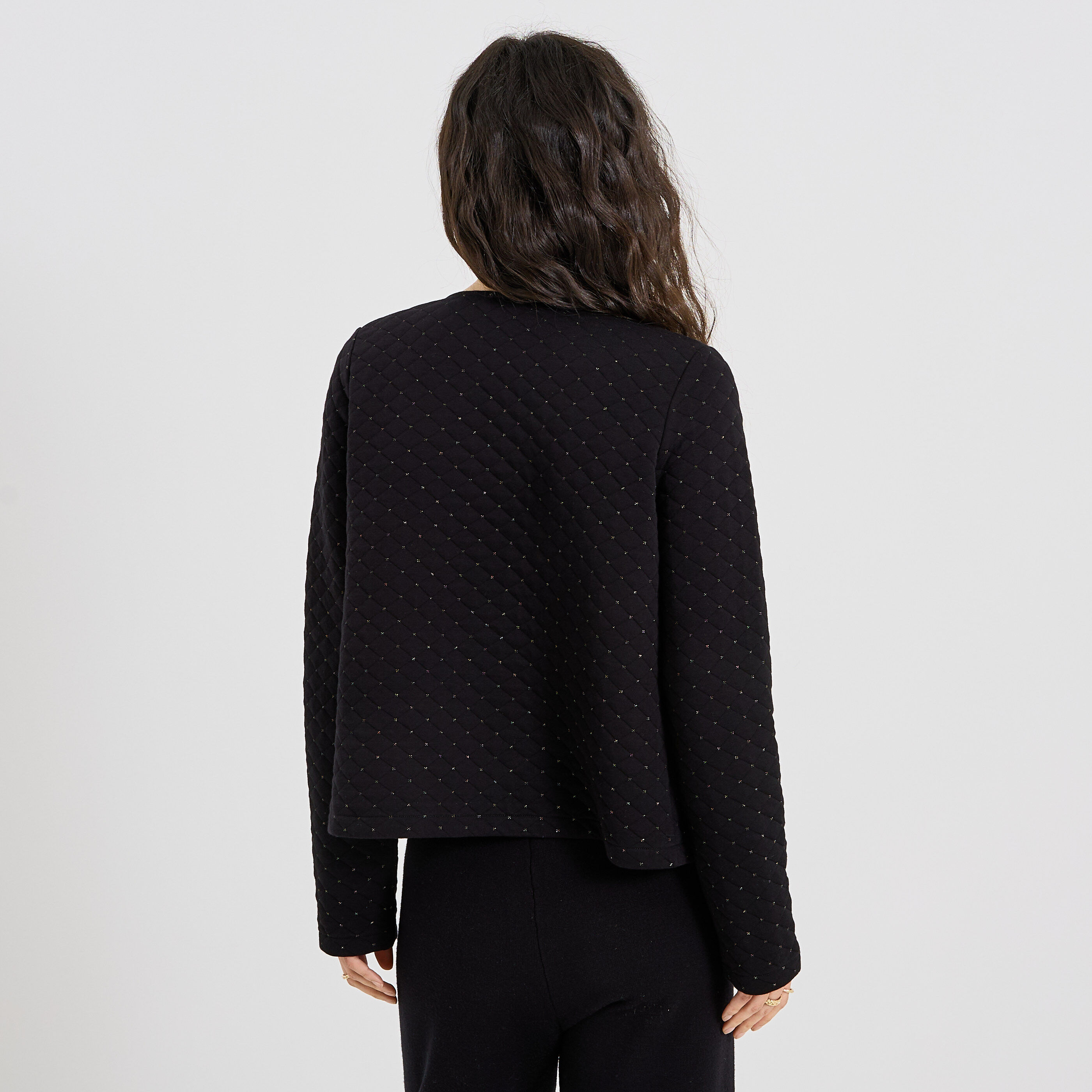 Veste matelass&eacute;e en maille femme