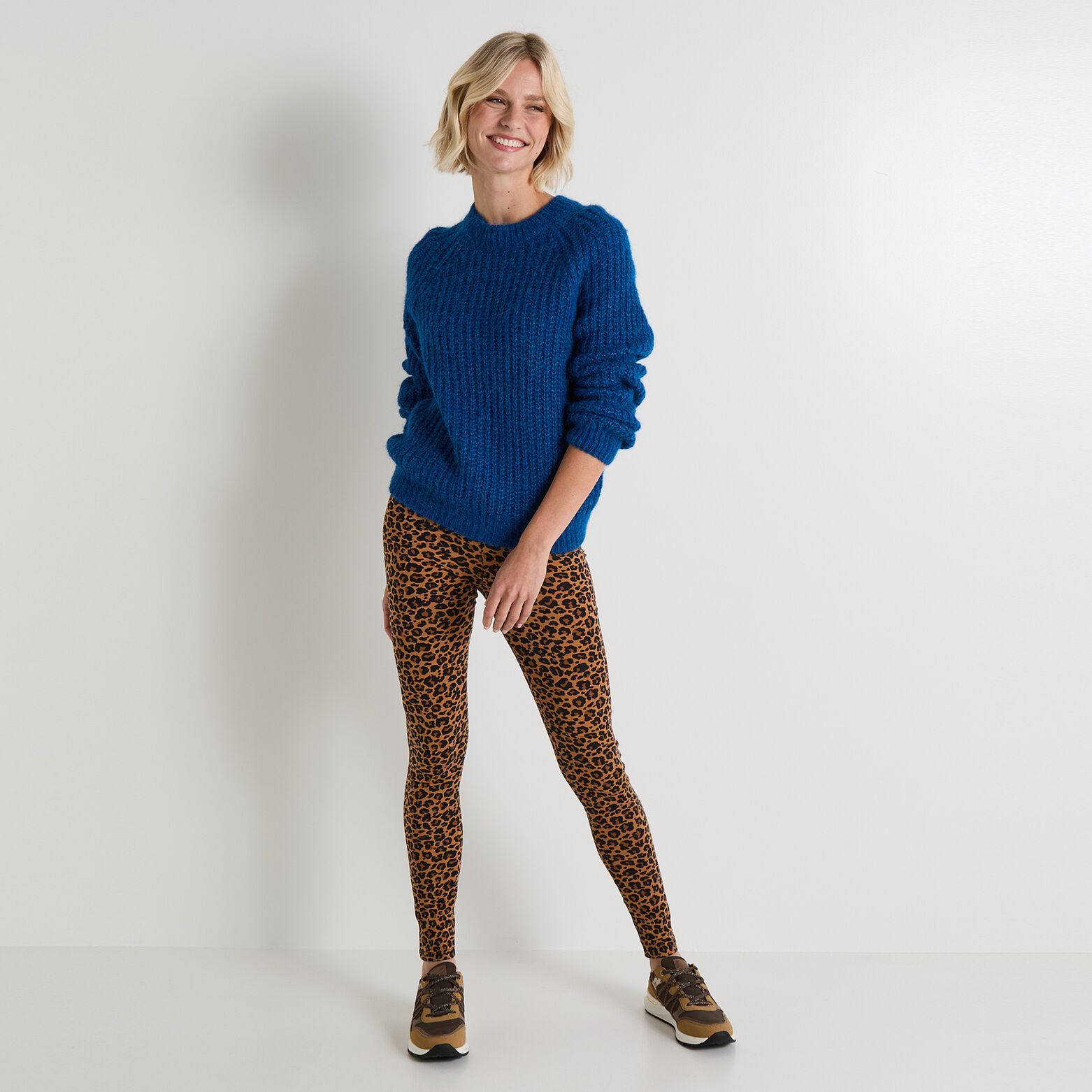 legging imprimé léopard femme
