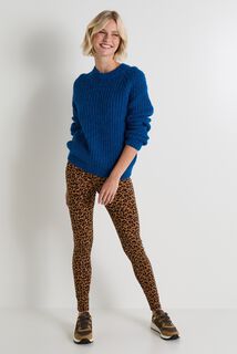 legging imprimé léopard femme