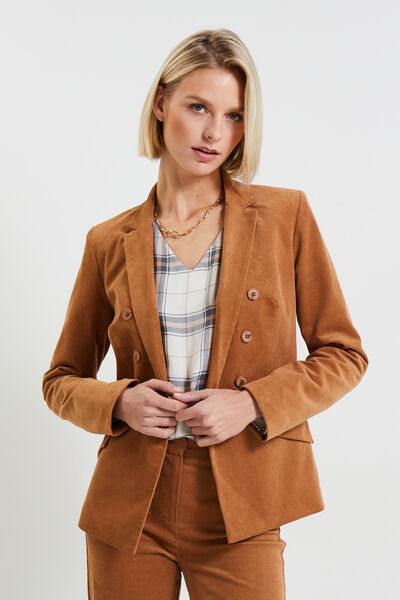 Veste blazer velours femme
