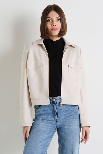 Blouson suédine femme