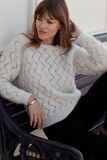 Pull maille ajourée femme 