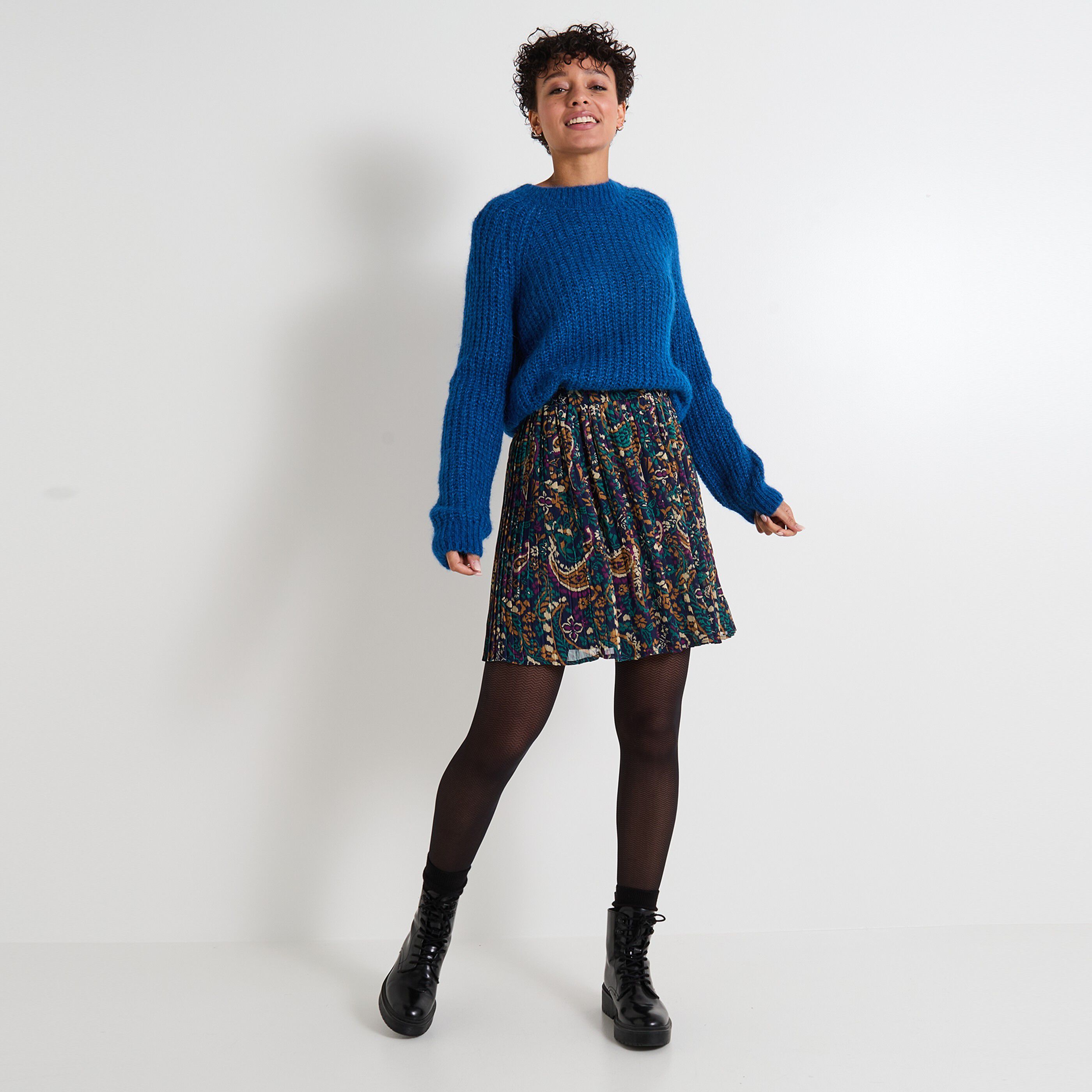 Jupe pliss&eacute;e femme