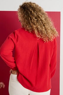 Blouse en gaze de coton femme