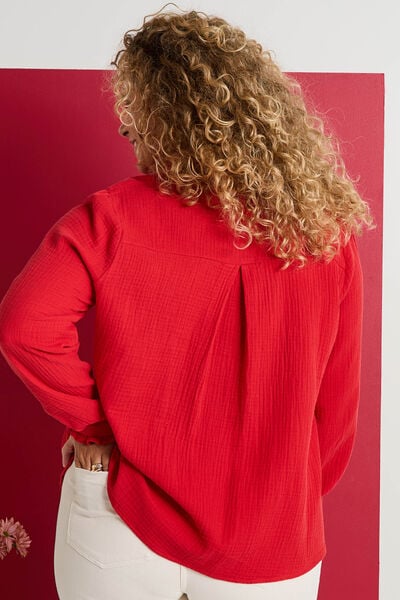 Blouse en gaze de coton femme