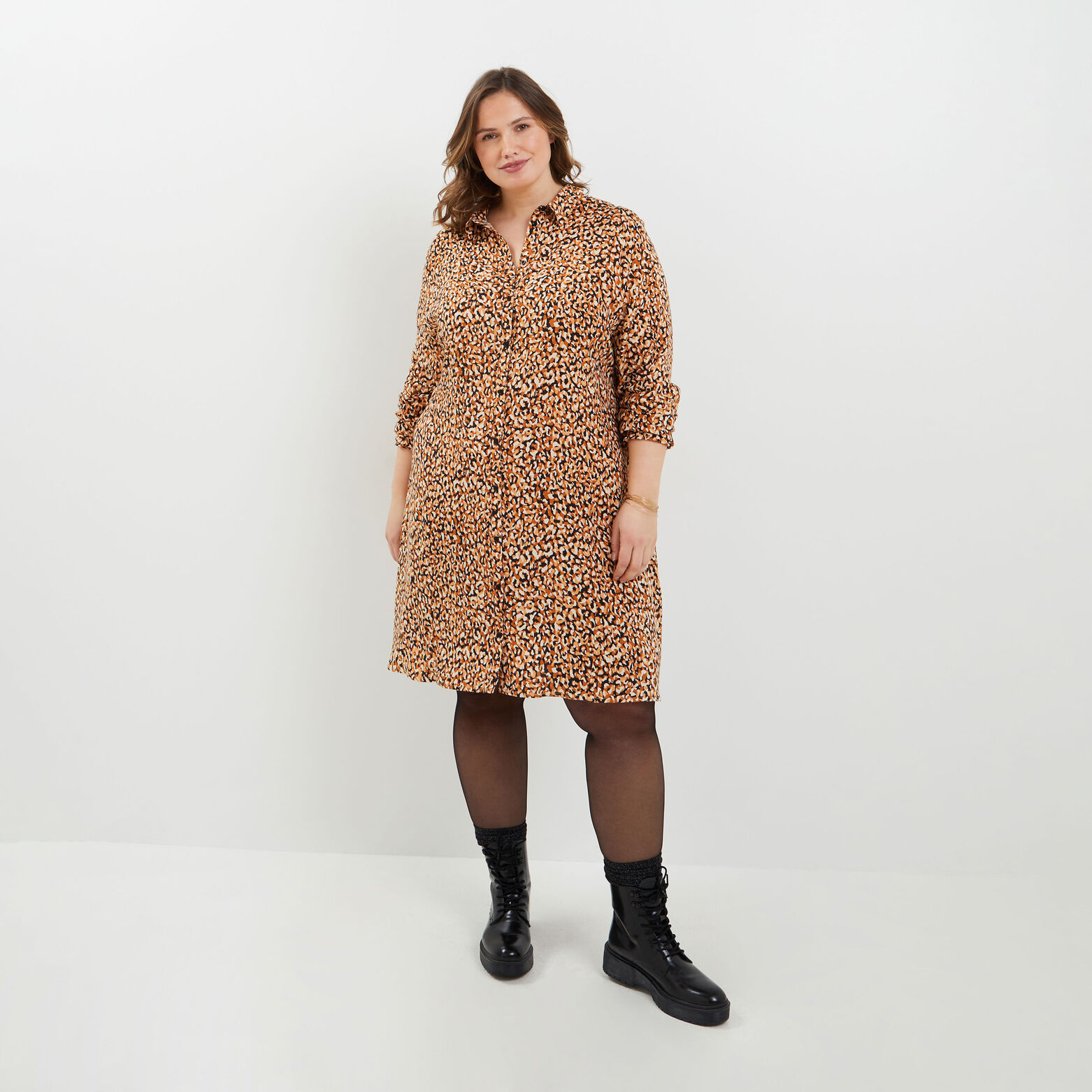 Robe fluide imprimée femme