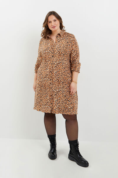 Robe fluide imprimée femme