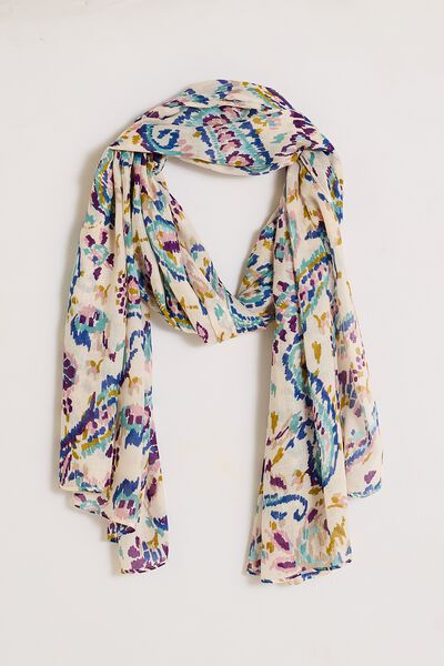 Étole longue multicolore femme