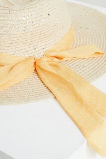 Chapeau paille pailletée femme