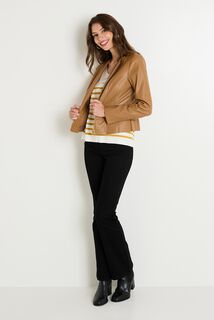 Pull col V femme