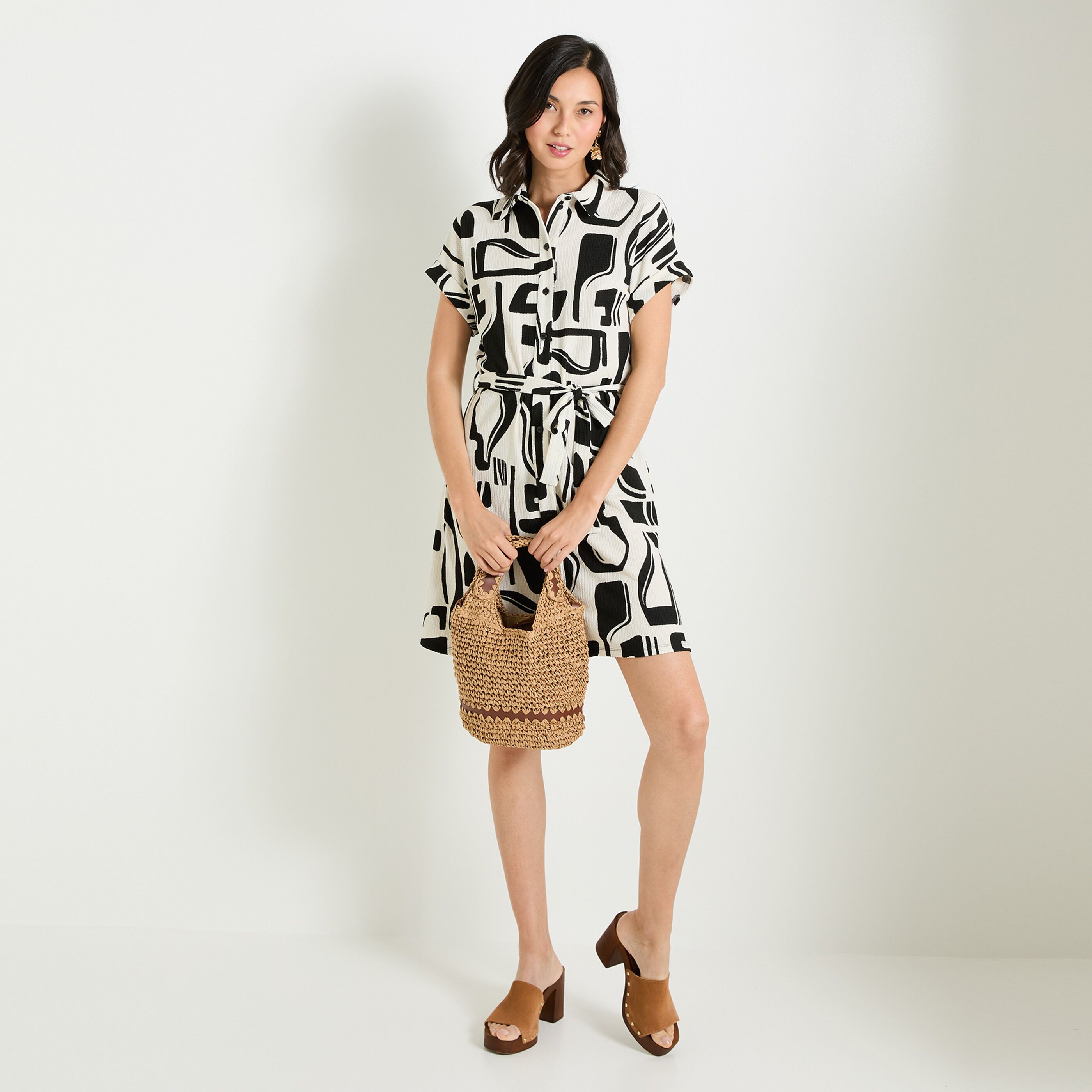 Robe imprim&eacute;e femme